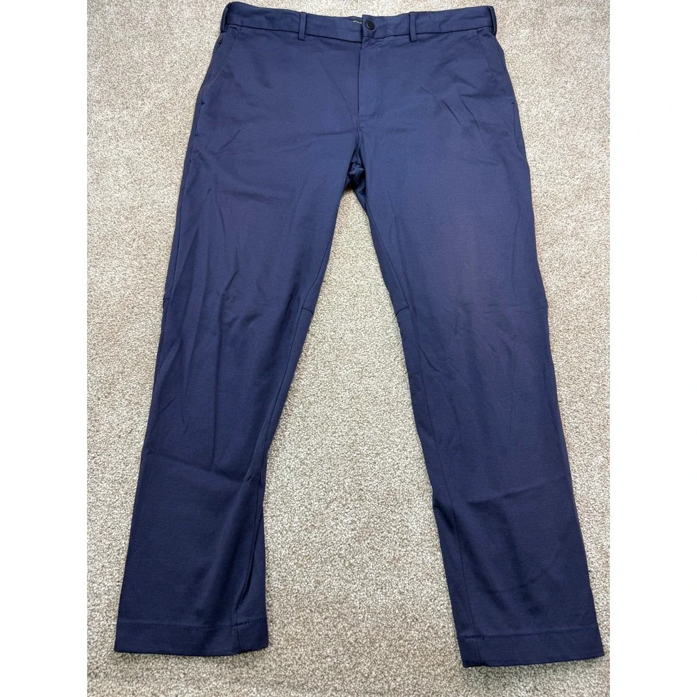 Banana Republic Slim Fit Navy‎ Blue Performance Chino Pants Mens 35x30 Stretch